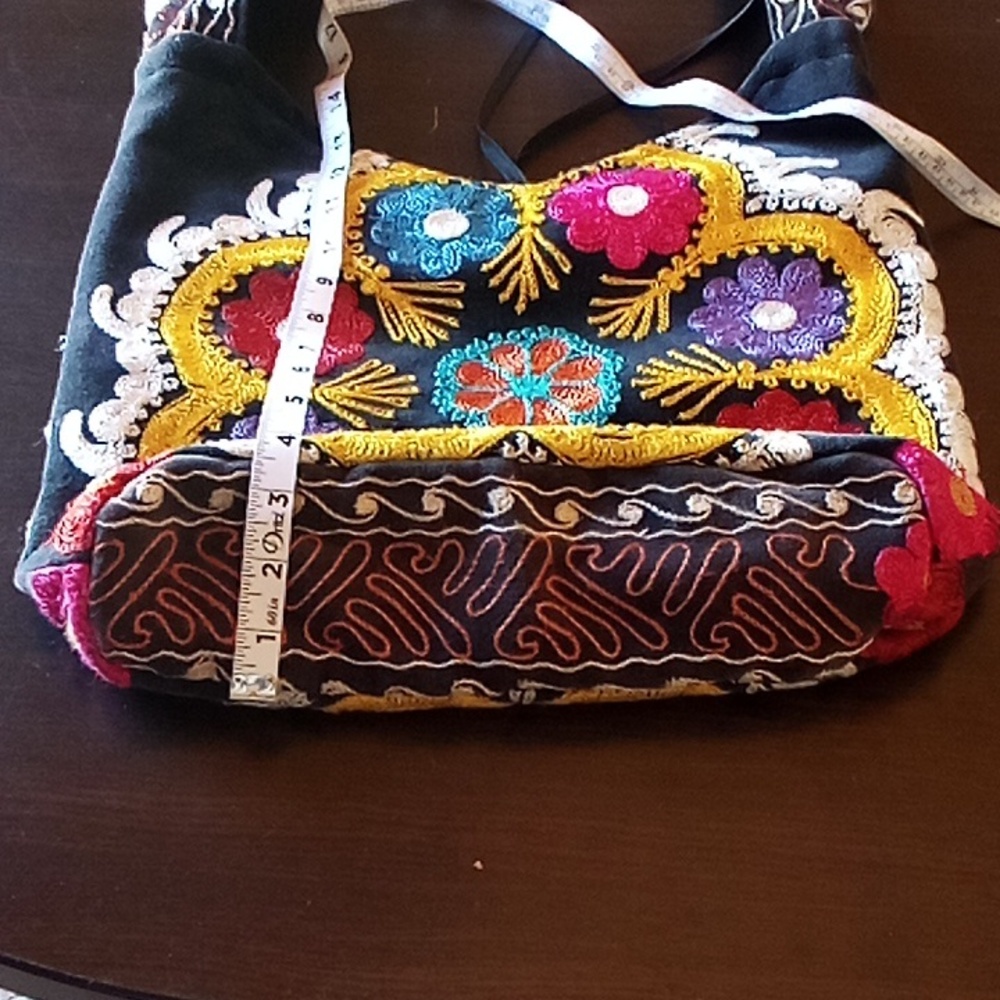 Vintage Crossbody Suzani Textile Embroidered Bohemian Purse
